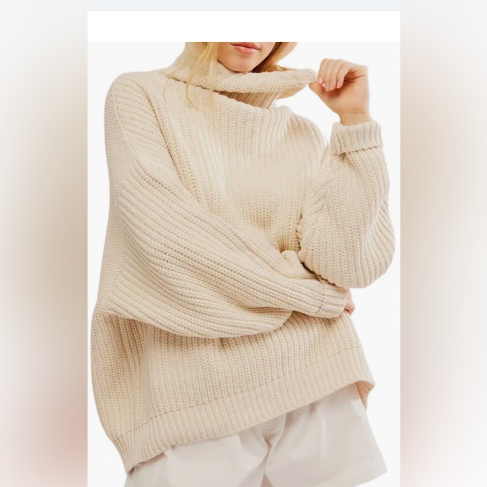 Free People Oversized Turtleneck Sweater